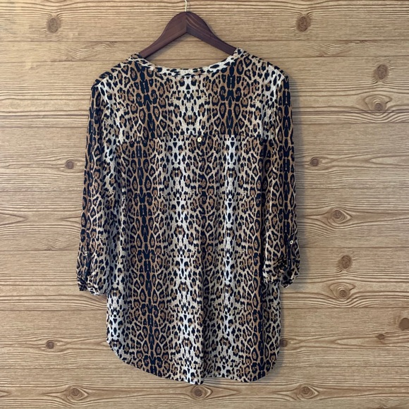 NYGARD LEOPARD CHEETAH TUNIC WILD ANIMAL PRINT LP - Picture 8 of 11